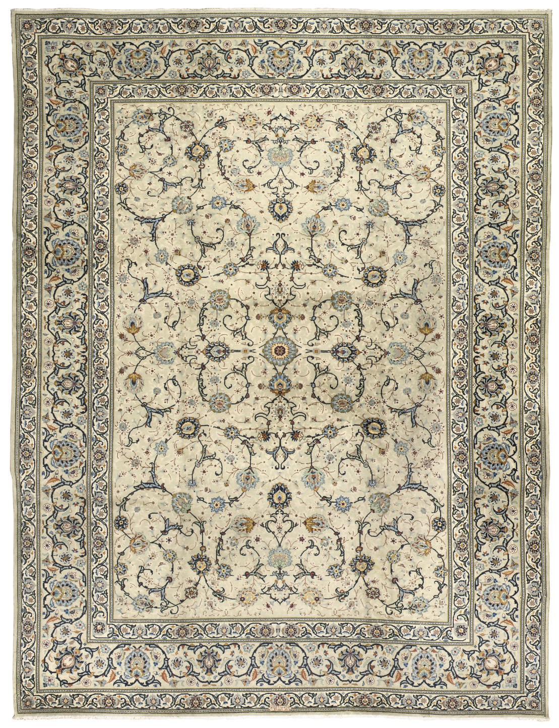 A FINE KASHAN CARPET, CENTRAL PERSIA