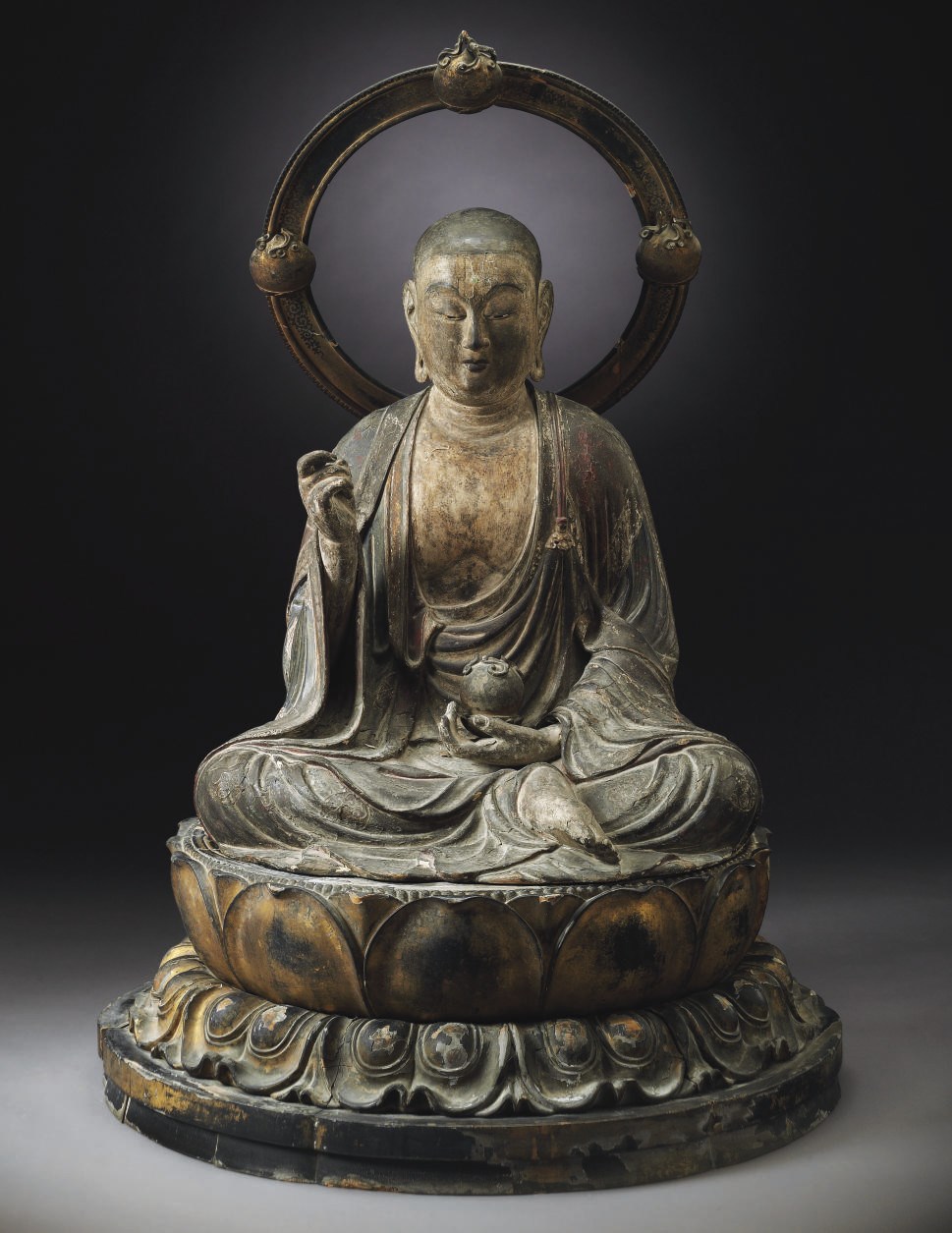 A seated figure of Jizo Bosatsu