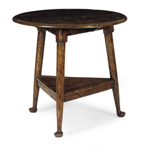 A FRUITWOOD SIDE TABLE,