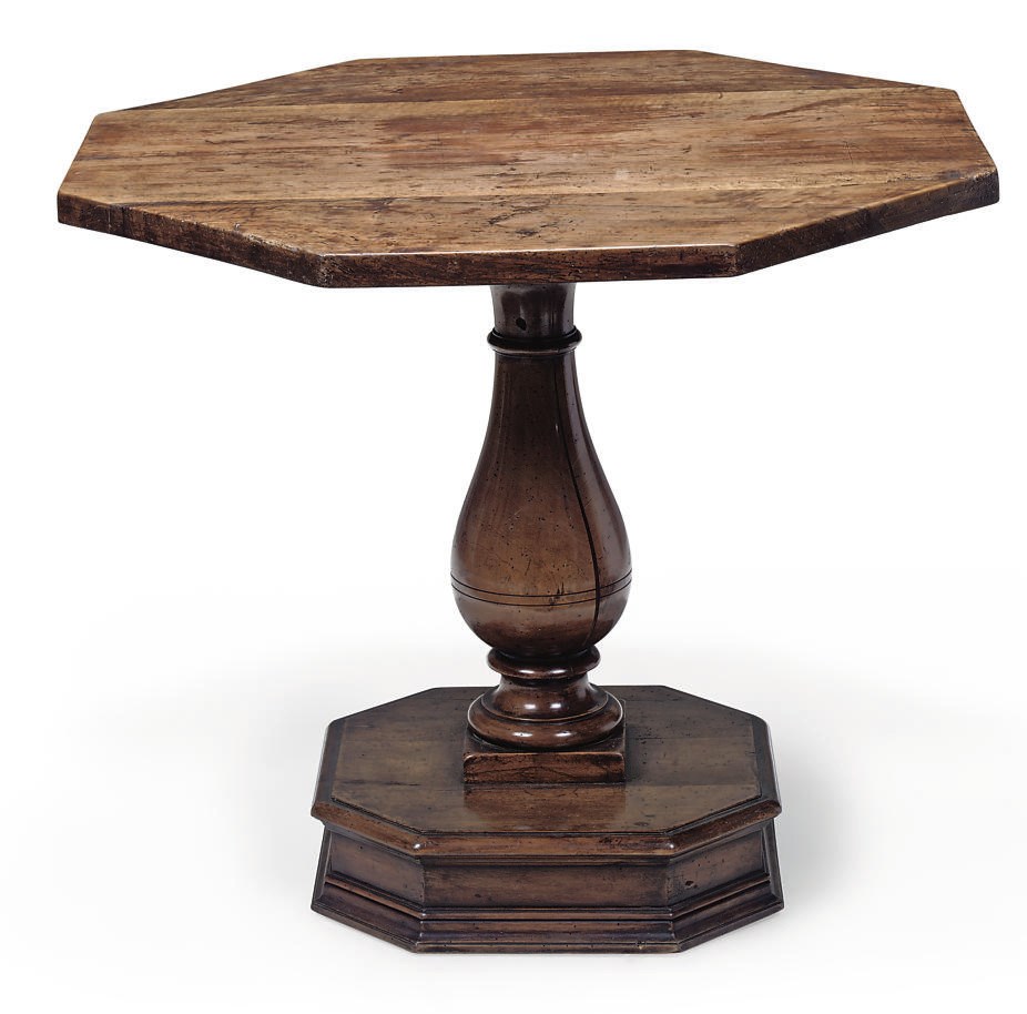 AN ITALIAN WALNUT CENTRE TABLE