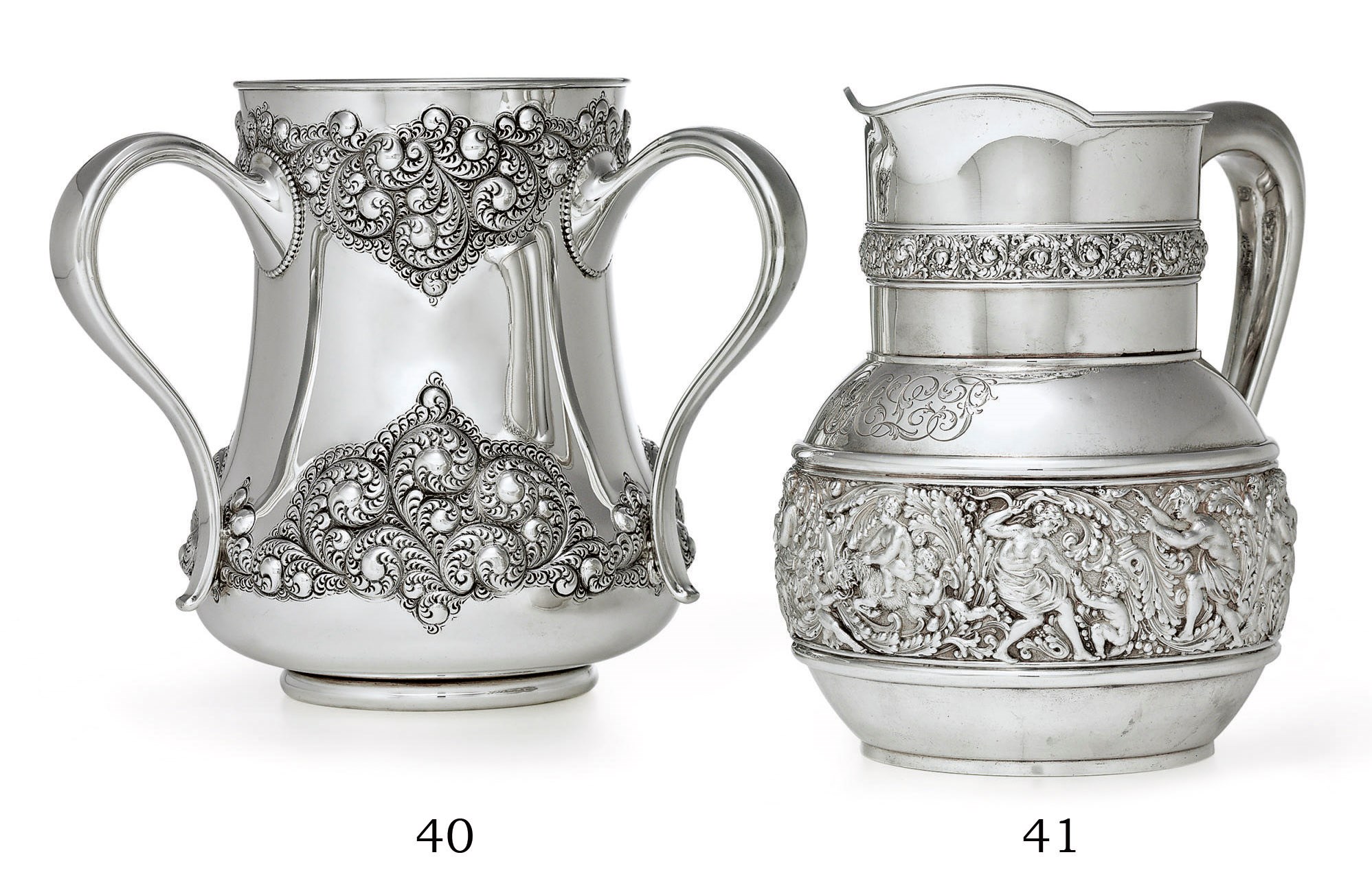 A SILVER LOVING CUP