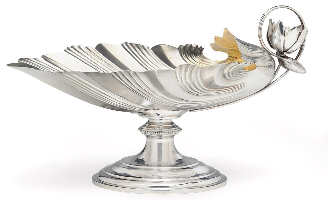 A SILVER COMPOTE
