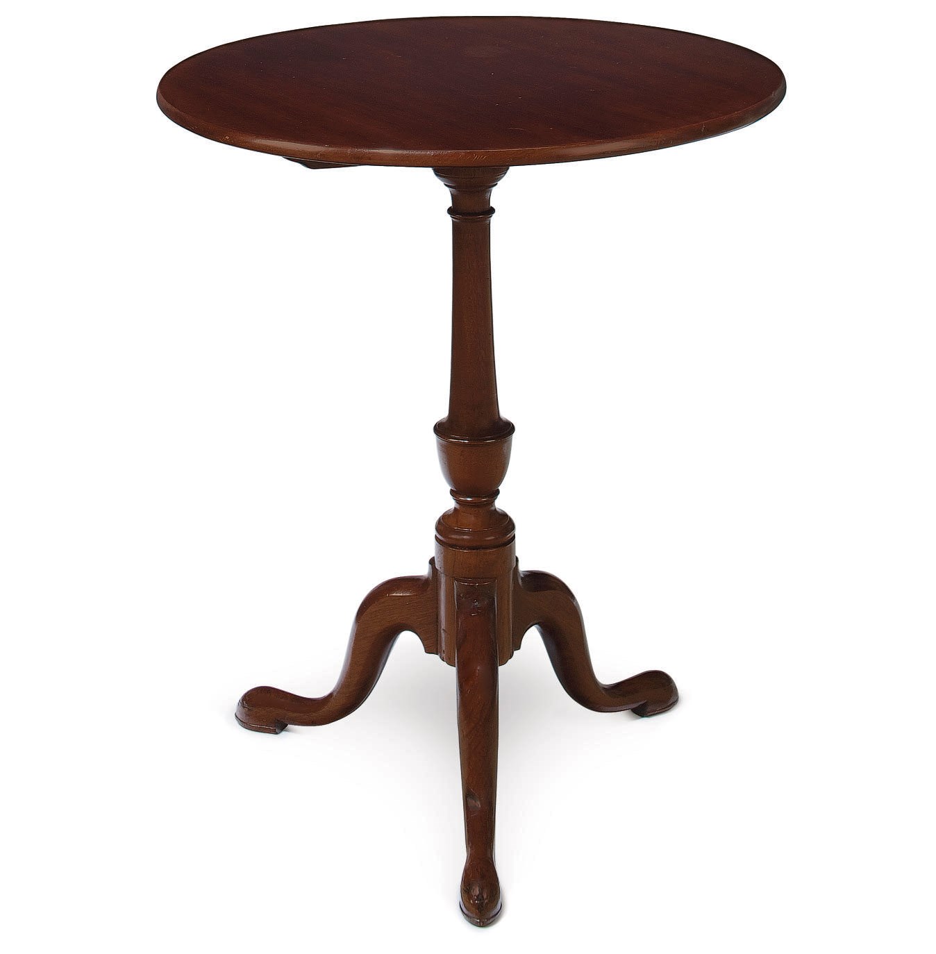 A FEDERAL MAHOGANY TILT-TOP CANDLESTAND