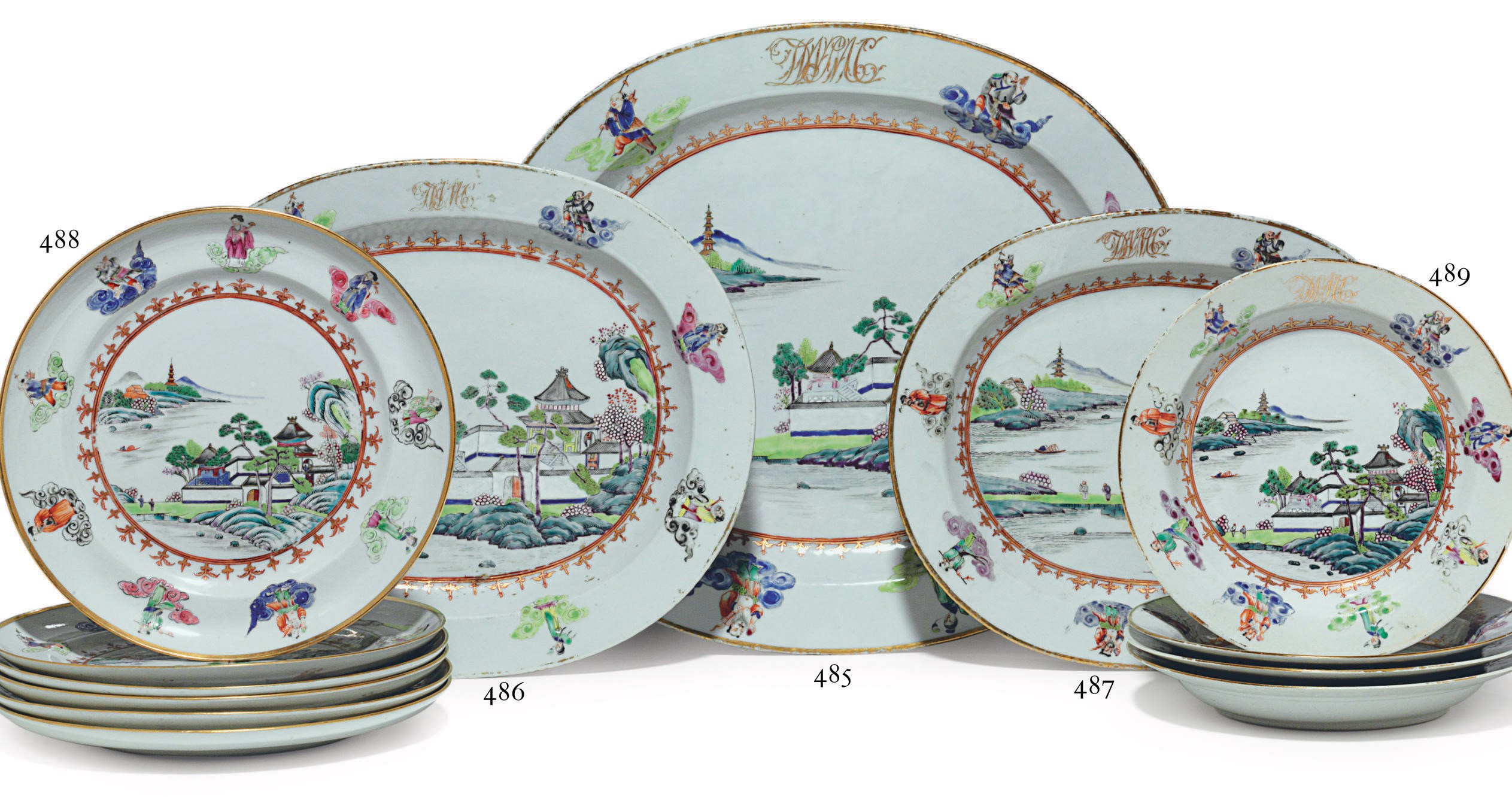 A SMALL PLATTER FROM THE DEWITT CLINTON SERVICE