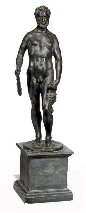 AN ITALIAN BRONZE FIGURE OF HERCULES