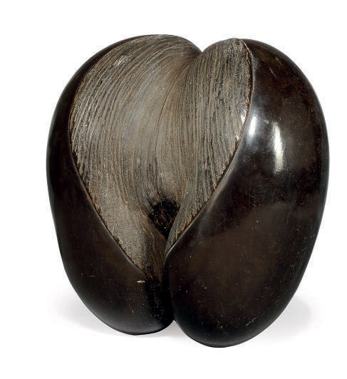 A COCO-DE-MER (LODOICEA MALDIVICA) 'SHELL'
