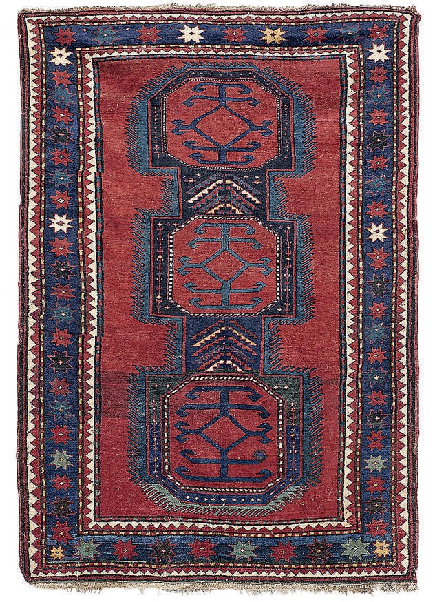 A Kazak rug
