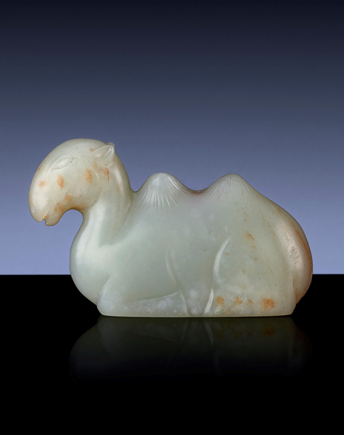 A PALE CELADON JADE CAMEL