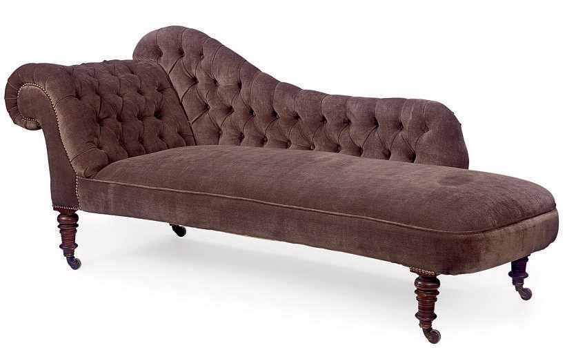 A VICTORIAN WALNUT CHAISE LONGUE