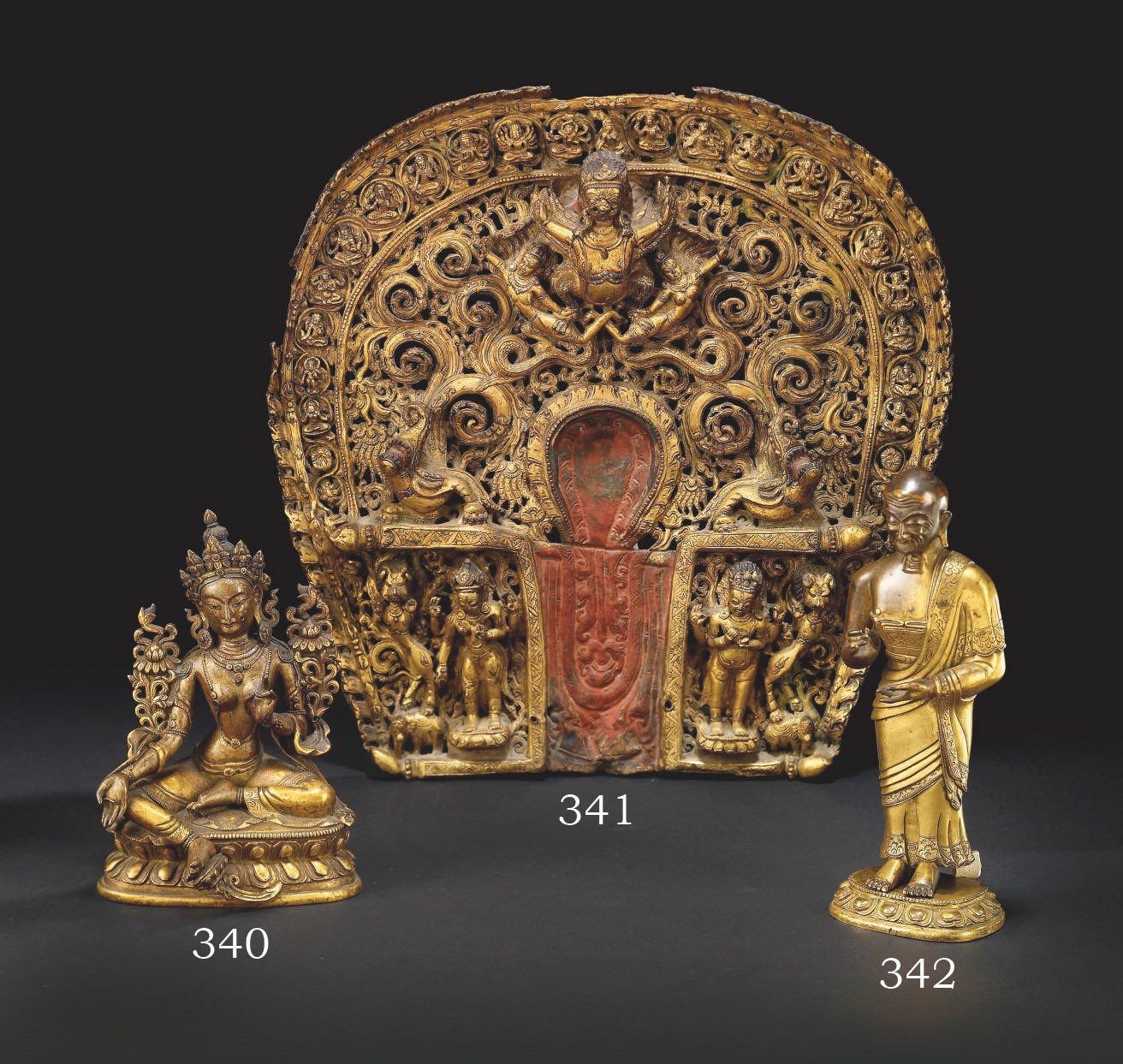 STATUETTE DE SYAMATARA EN BRONZE DORE