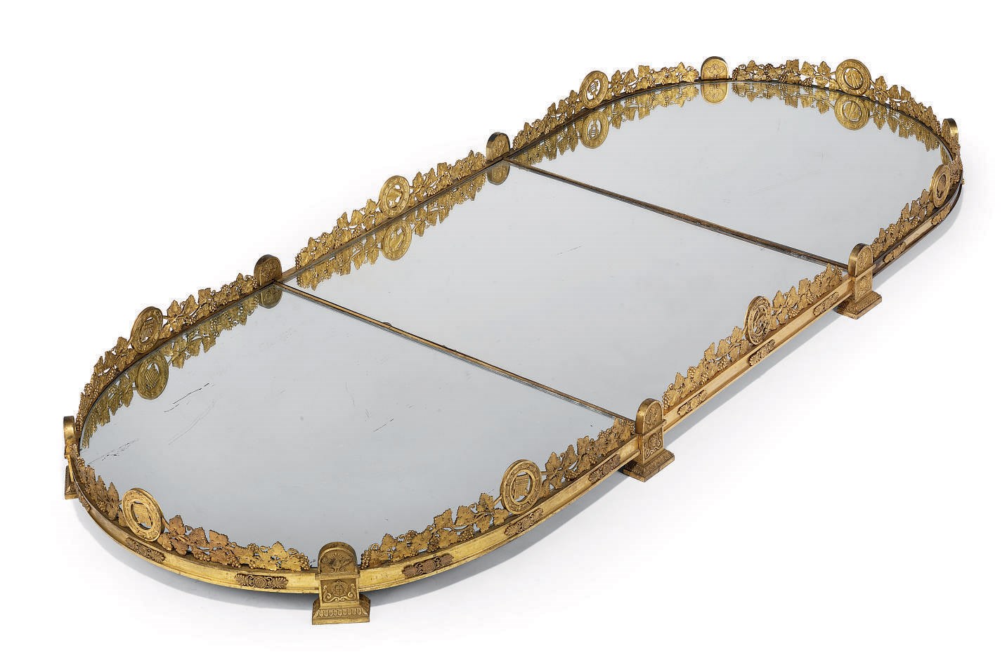 A CHARLES X ORMOLU SURTOUT DE TABLE