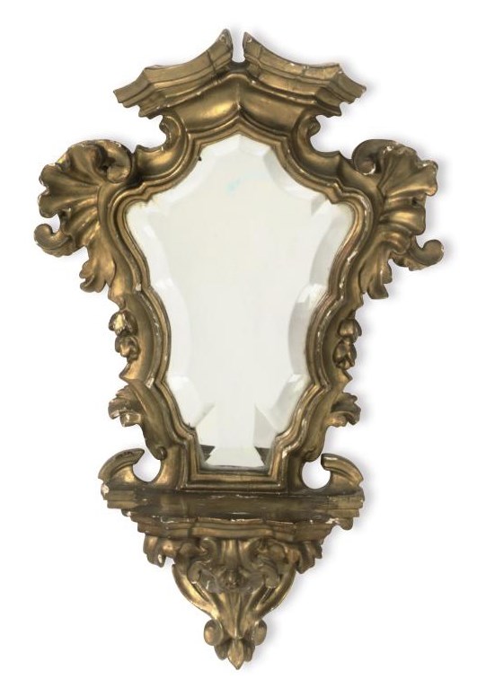 A PAIR OF ITALIAN GILTWOOD MIRRORS