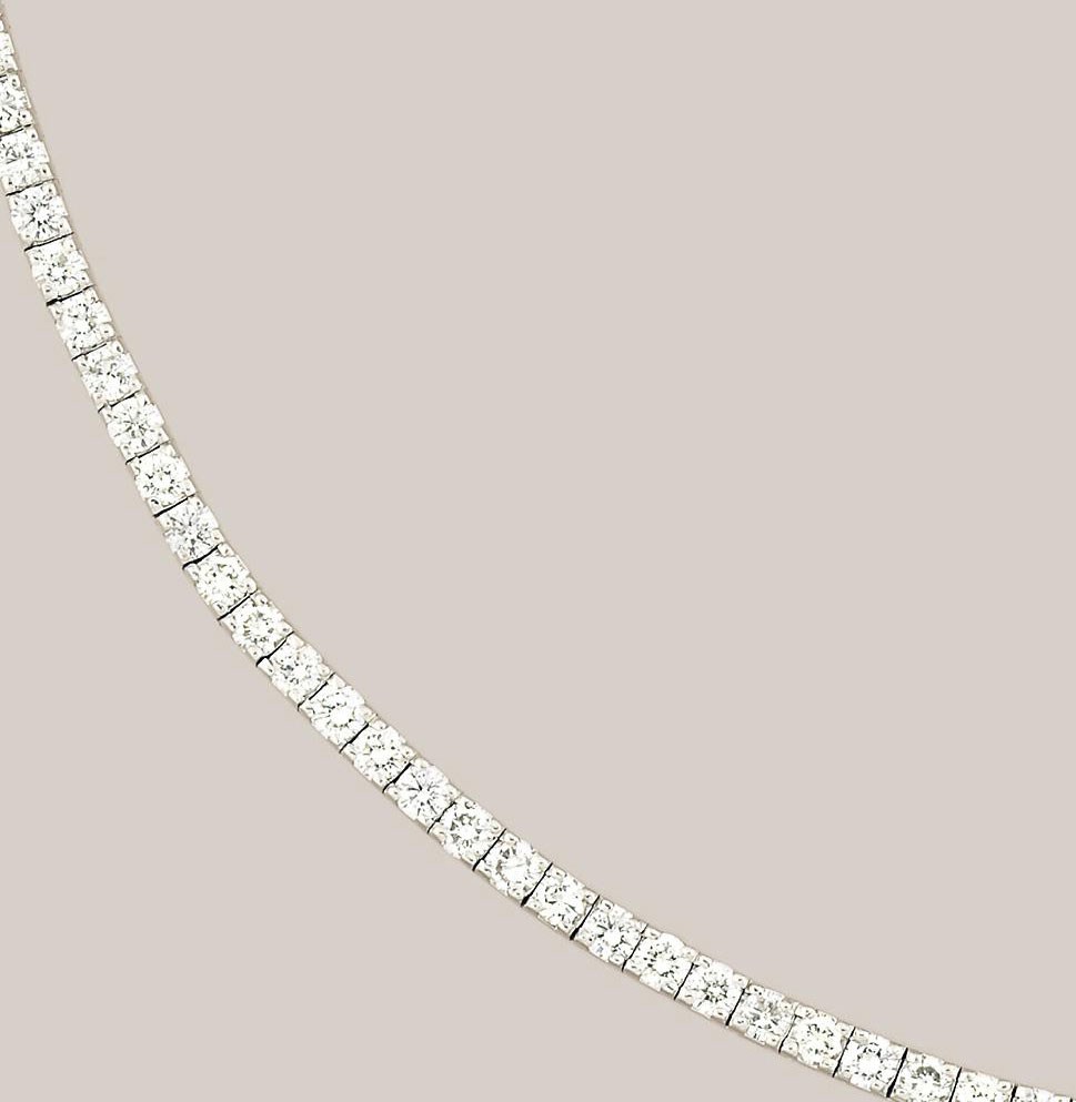 A diamond line bracelet