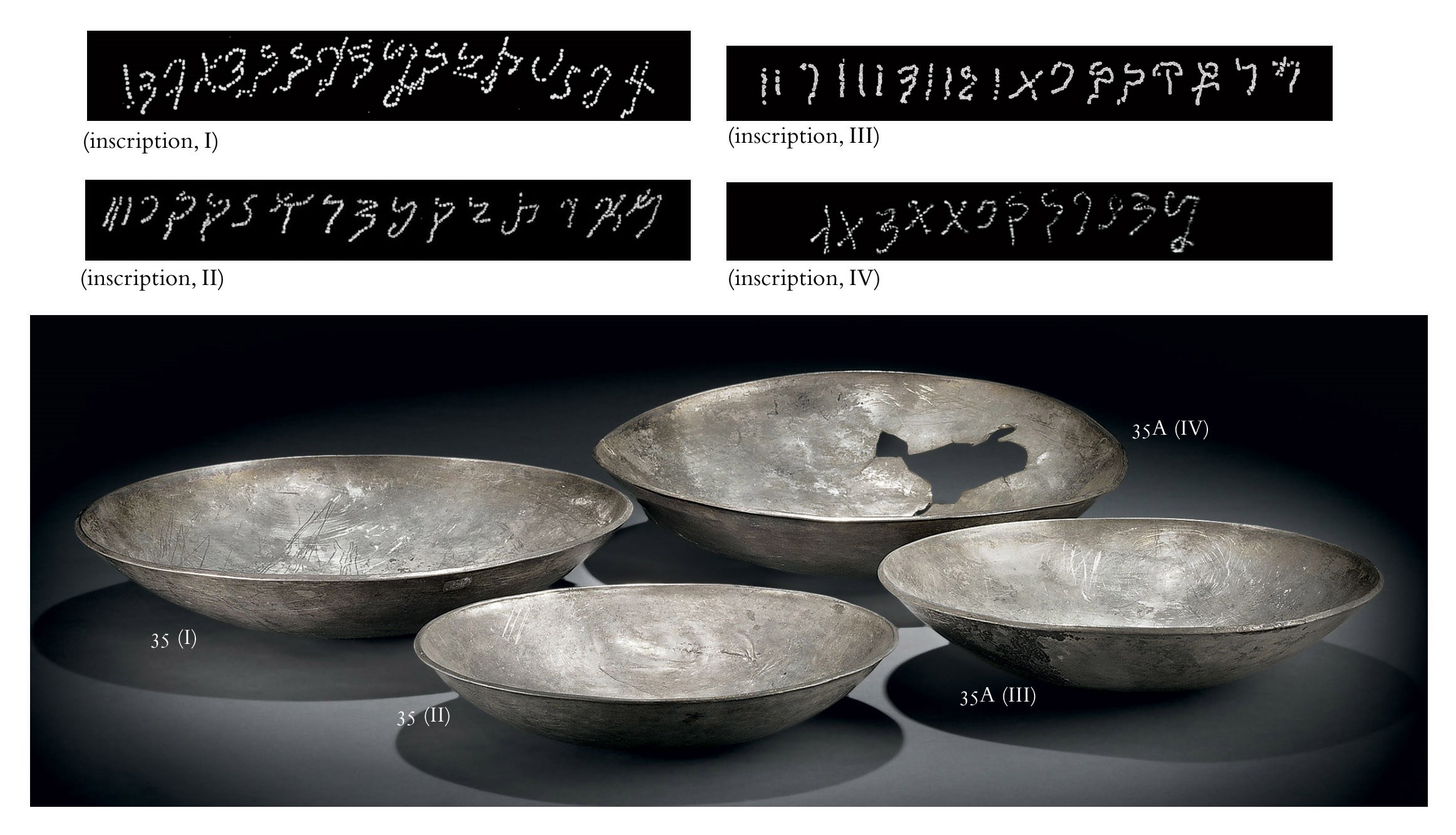 Two silver phialai