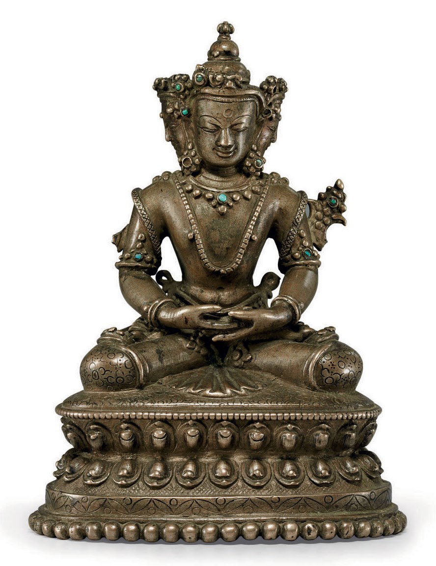 A bronze figure of Vairocana
