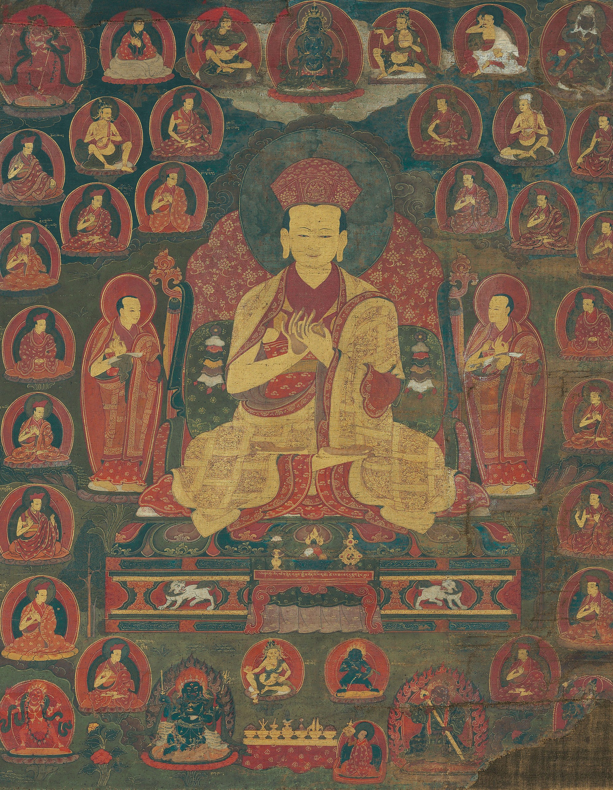 A thangka of a Jigten Sumgon