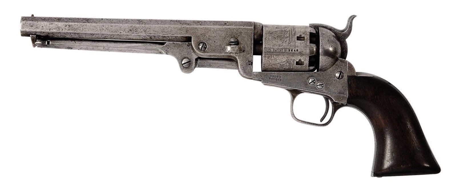 A .36 'MODEL 1851' SIX-SHOT SINGLE-ACTION PERCUSSION NAVY REVOLVER