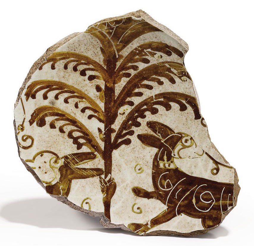 A FATIMID LUSTRE BOWL FRAGMENT