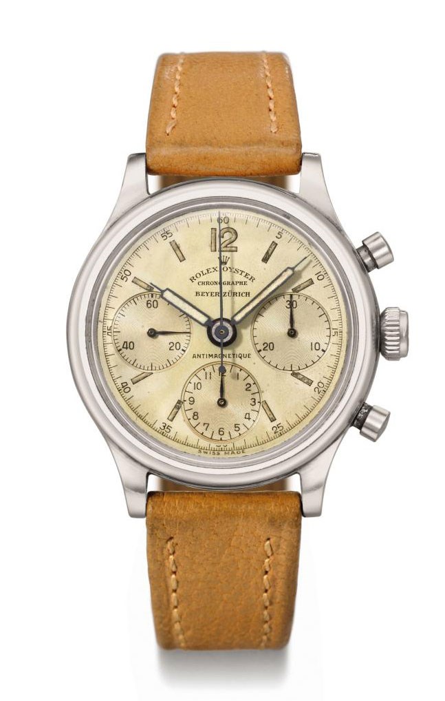 Rolex. A very fine and extremely rare stainless steel chronograph wristwatch
