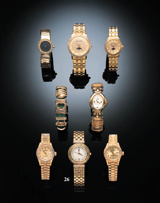 AN 18K GOLD WRISTWATCH WITH DATE AND BRACELET, SIGNED BY VACHERON & CONSTANTIN AND TABBAH