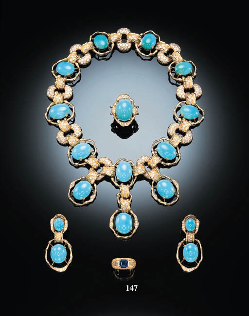 A SAPPHIRE AND YELLOW DIAMOND RING, BY SABBADINI
