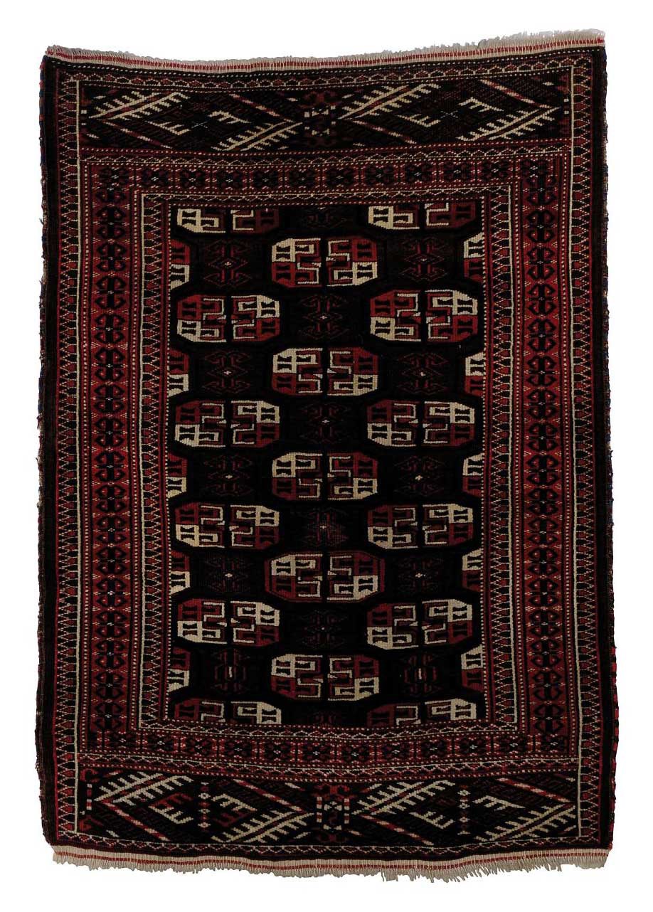 A TURKMAN TRIBAL RUG