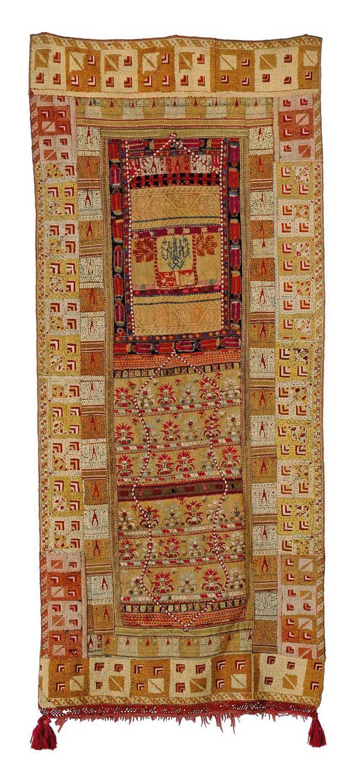 AN EMBROIDERED PANEL