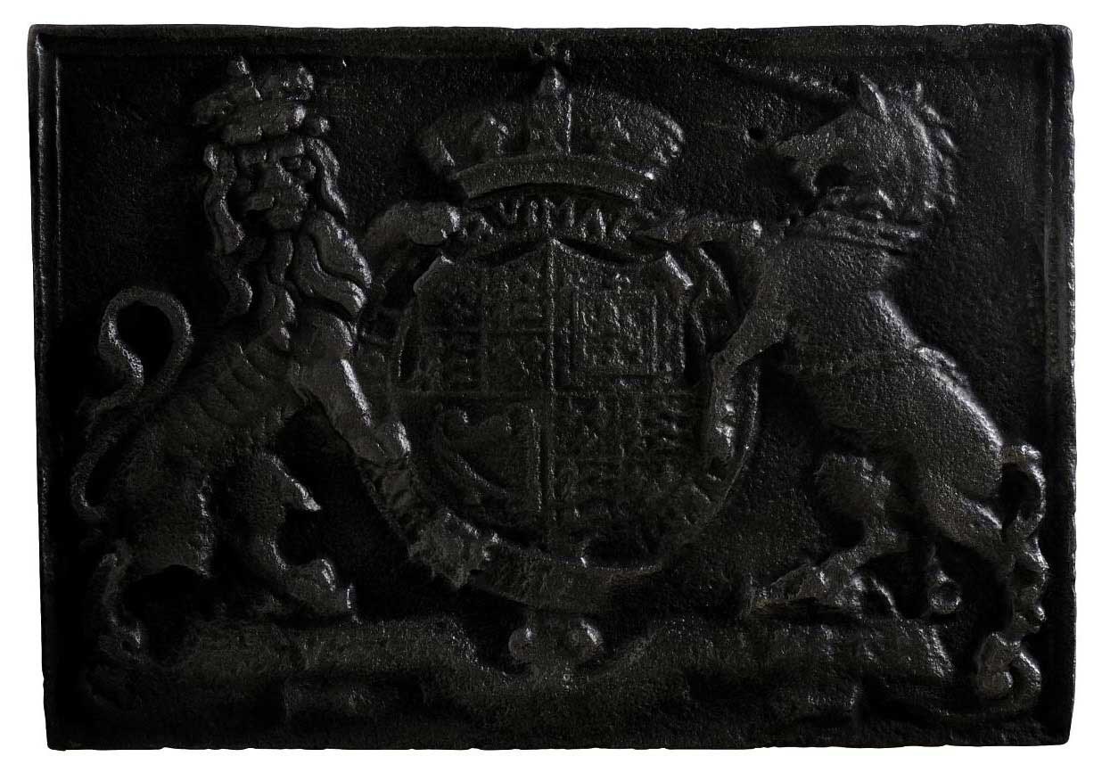 AN ENGLISH CAST-IRON FIREBACK