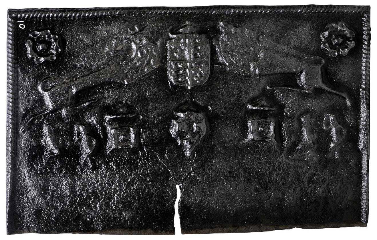AN ENGLISH CAST-IRON FIREBACK