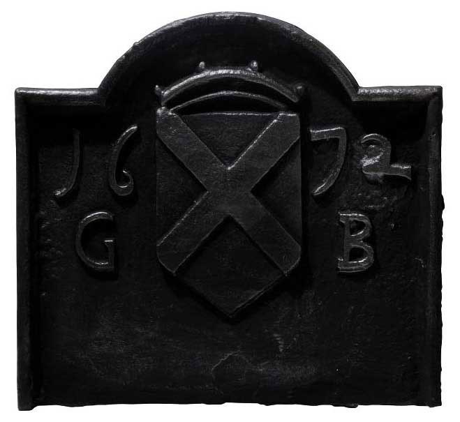 AN ENGLISH CAST-IRON FIREBACK