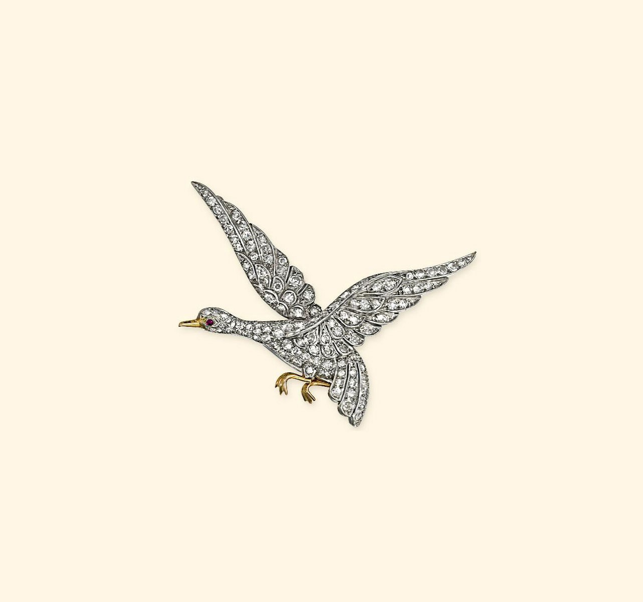 A DIAMOND BROOCH