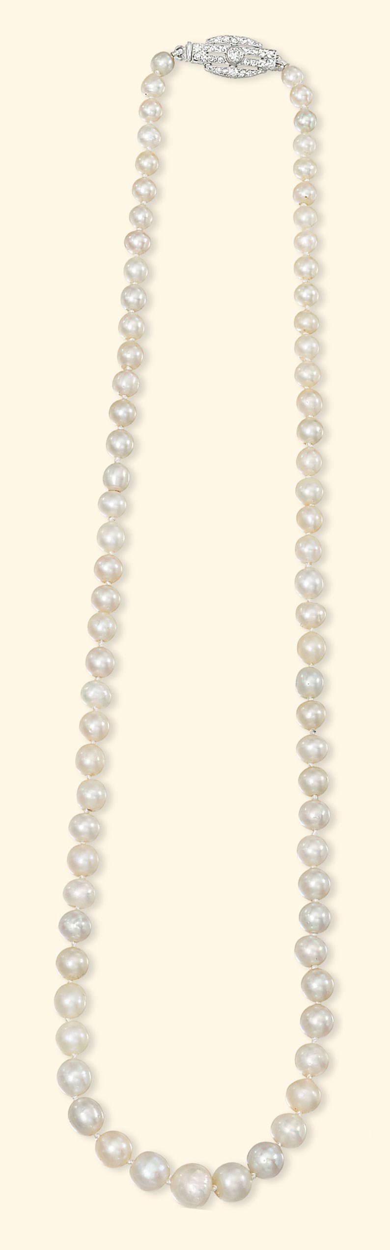 A NATURAL PEARL NECKLACE