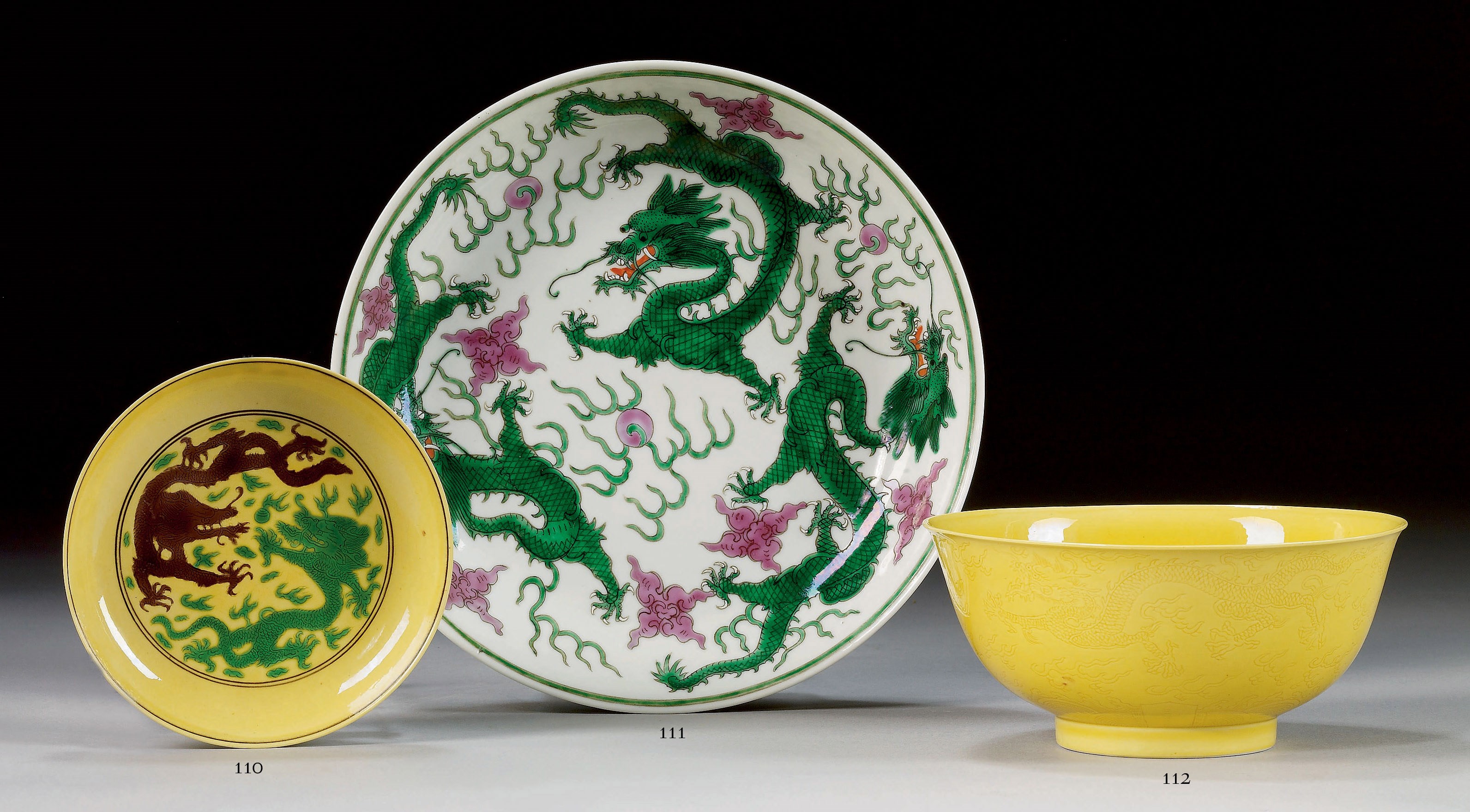 BOL EN PORCELAINE MONOCHROME JAUNE