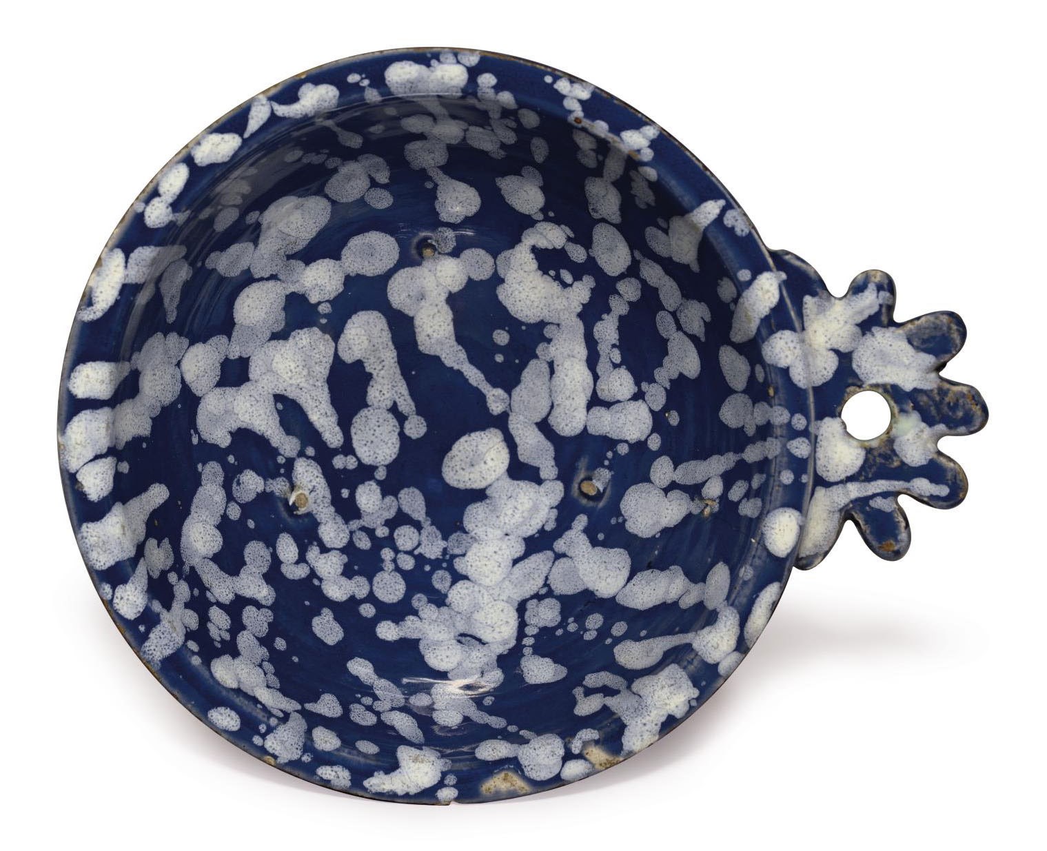A LONDON 'BLEU PERSAN' PORRINGER