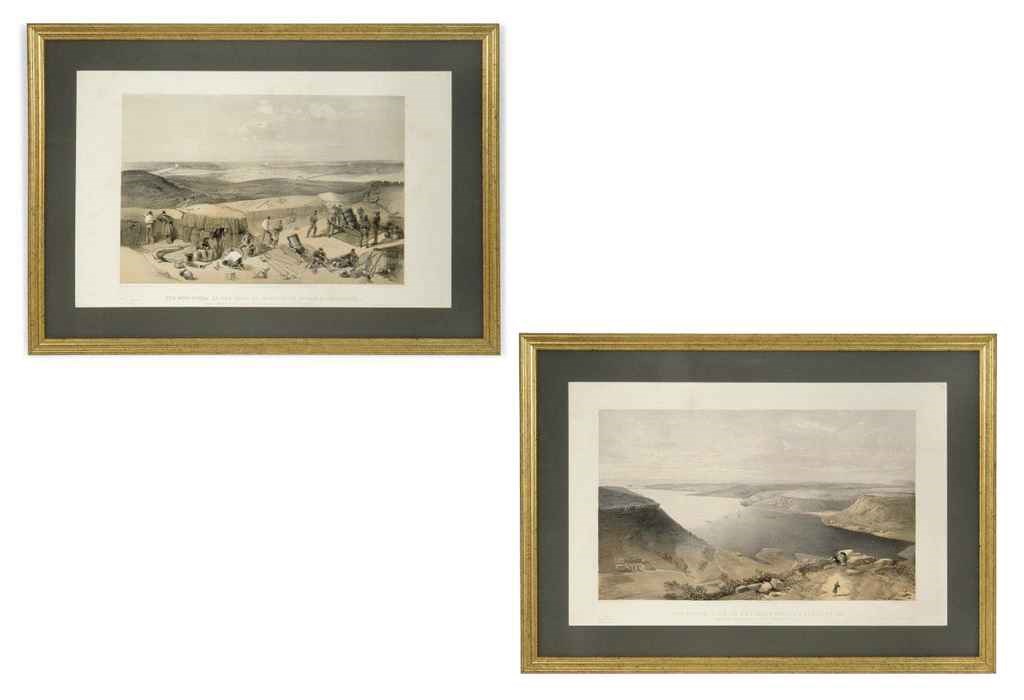 TEN COLOURED LITHOGRAPHS ENTITLED 'THE SEAT OF WAR IN THE EAST'