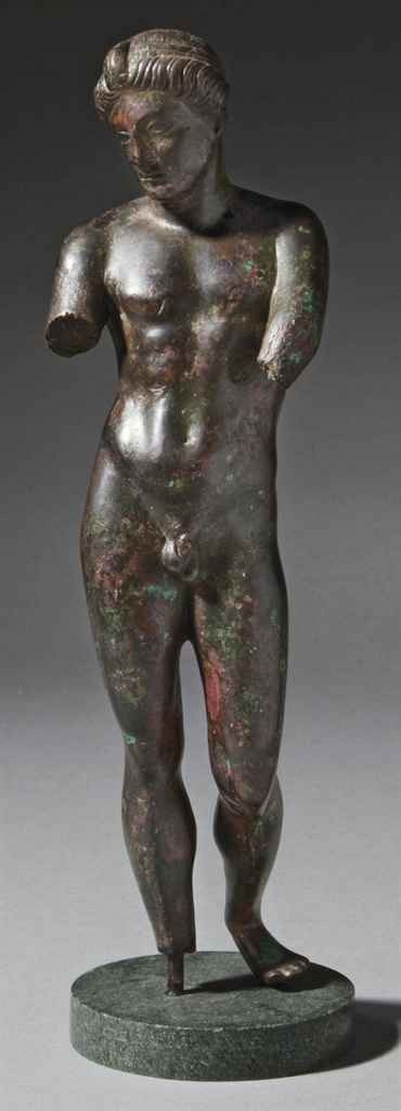 STATUETTE D'EROS EN BRONZE