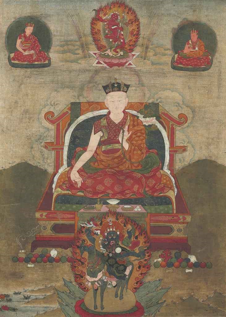 A thankga of the Thirteenth Karmapa, Dudul Dorje