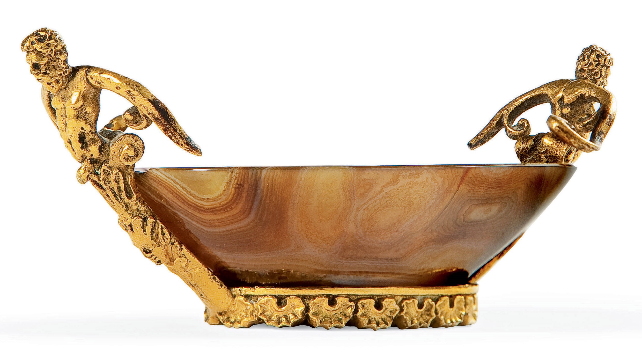 PETITE COUPE EN AGATE ET VERMEIL