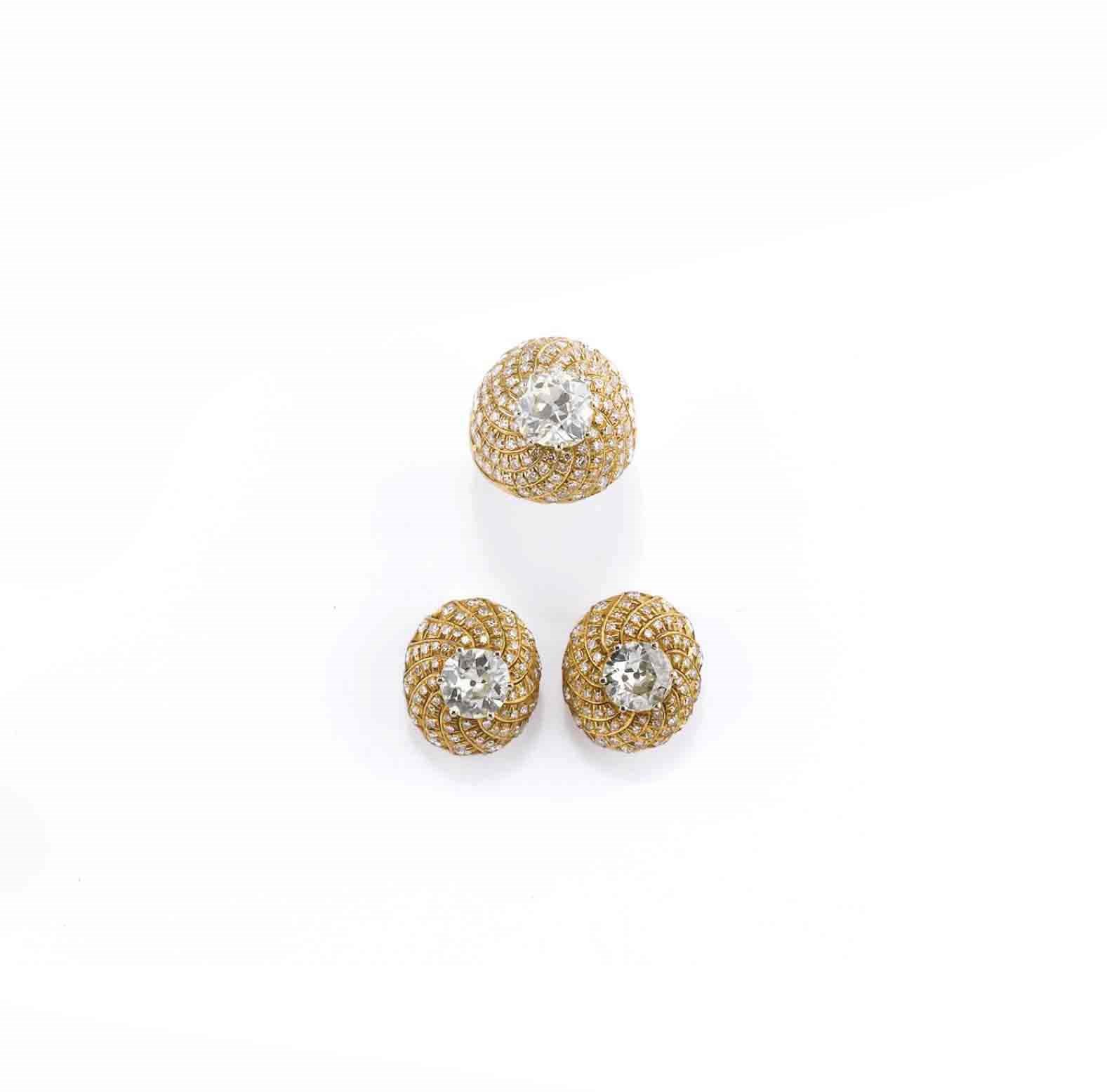 DEMI PARURE IN BRILLANTI