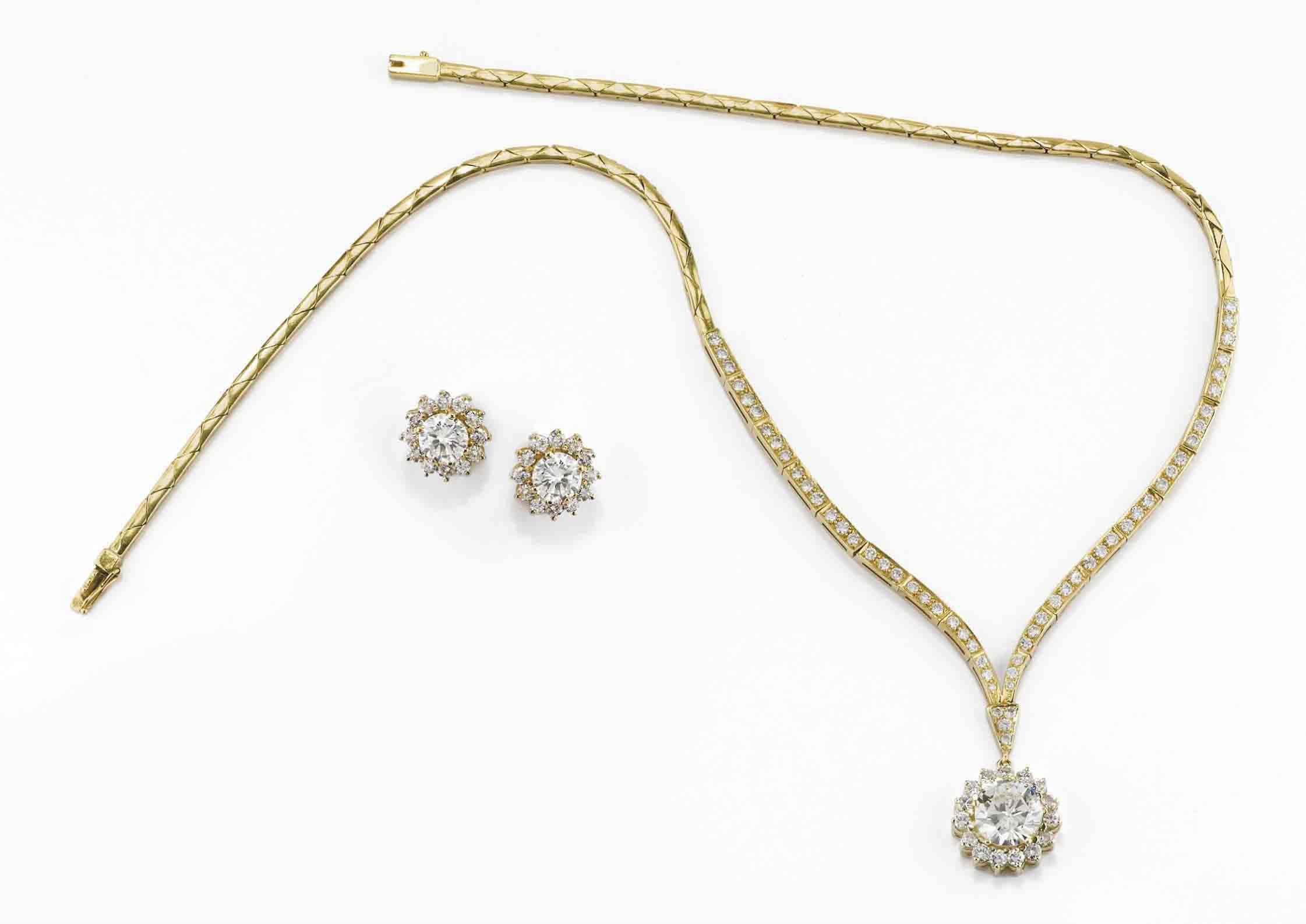 DEMI PARURE IN BRILLANTI