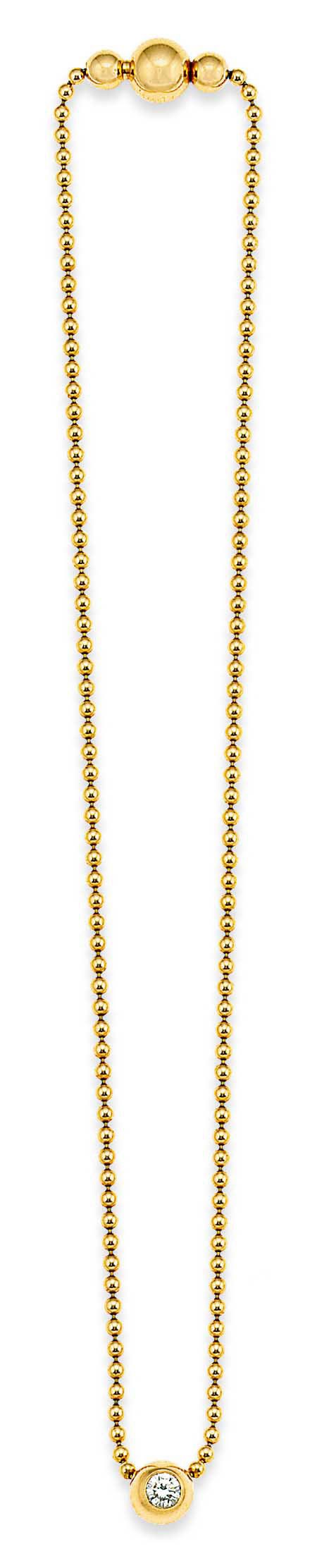 A diamond-set necklace, by Cartier