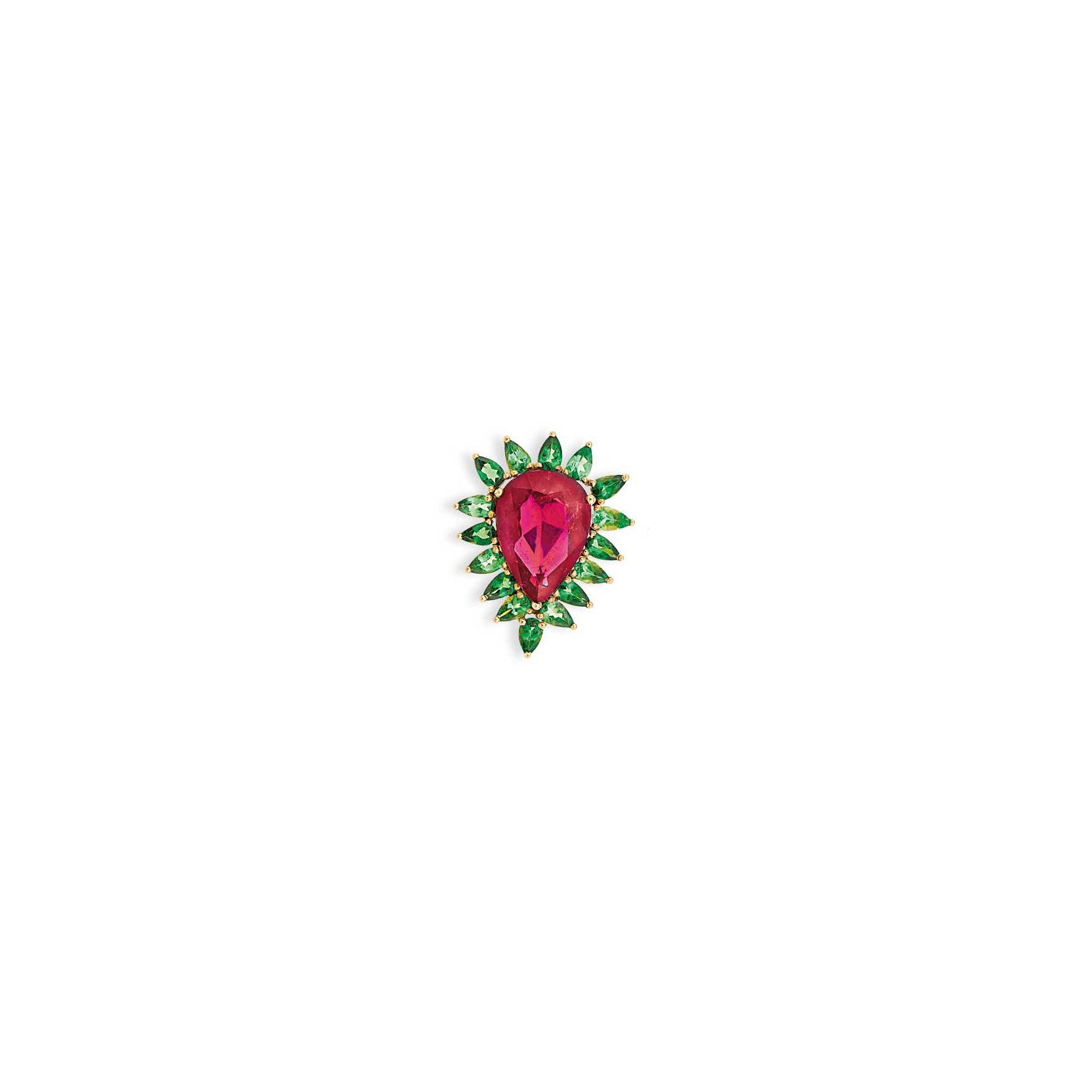 A tourmaline dress ring