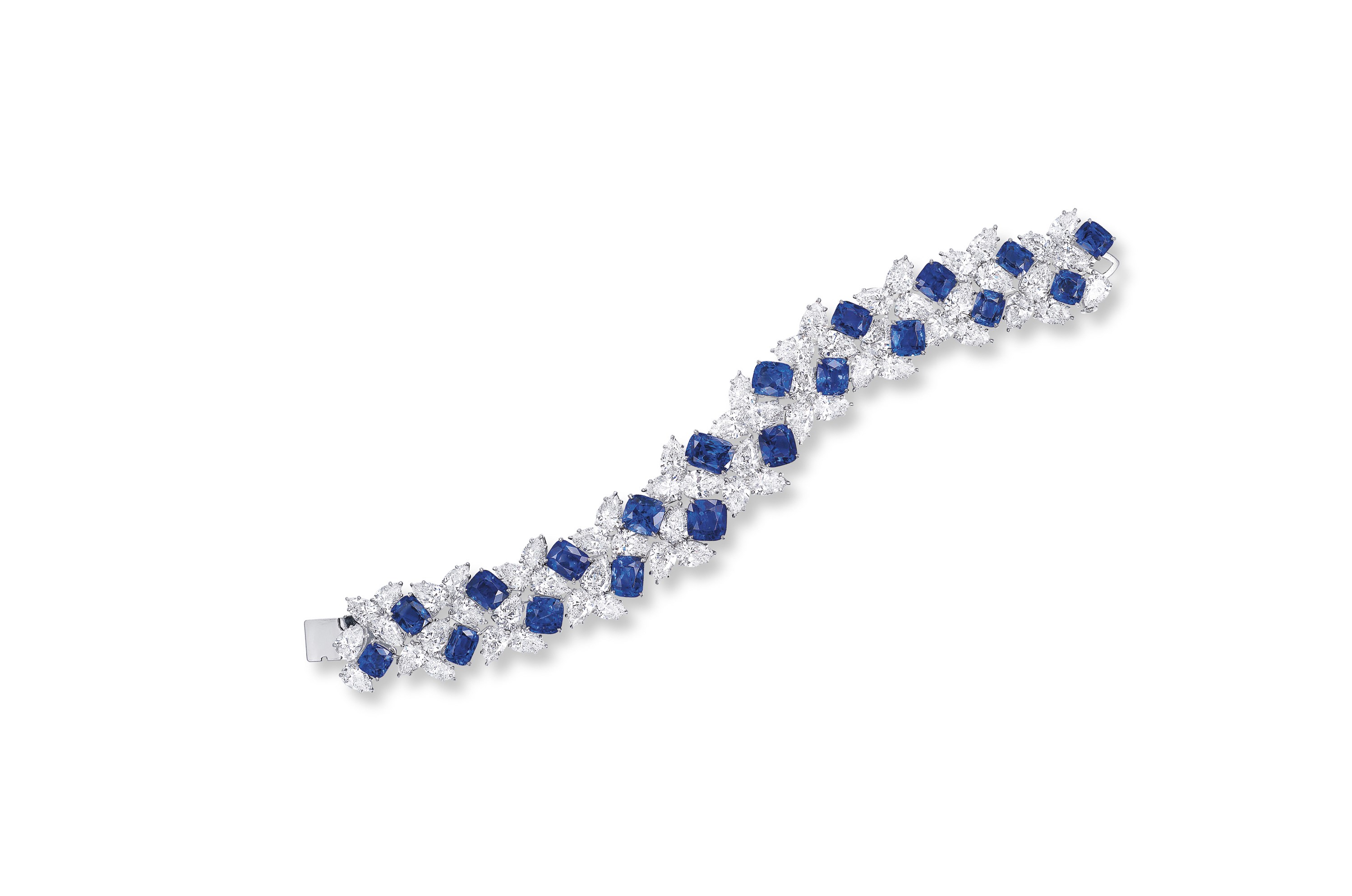 A SAPPHIRE AND DIAMOND BRACELET, BY DAVID WEBB