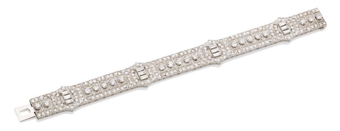 BRACELET ART DECO DIAMANTS