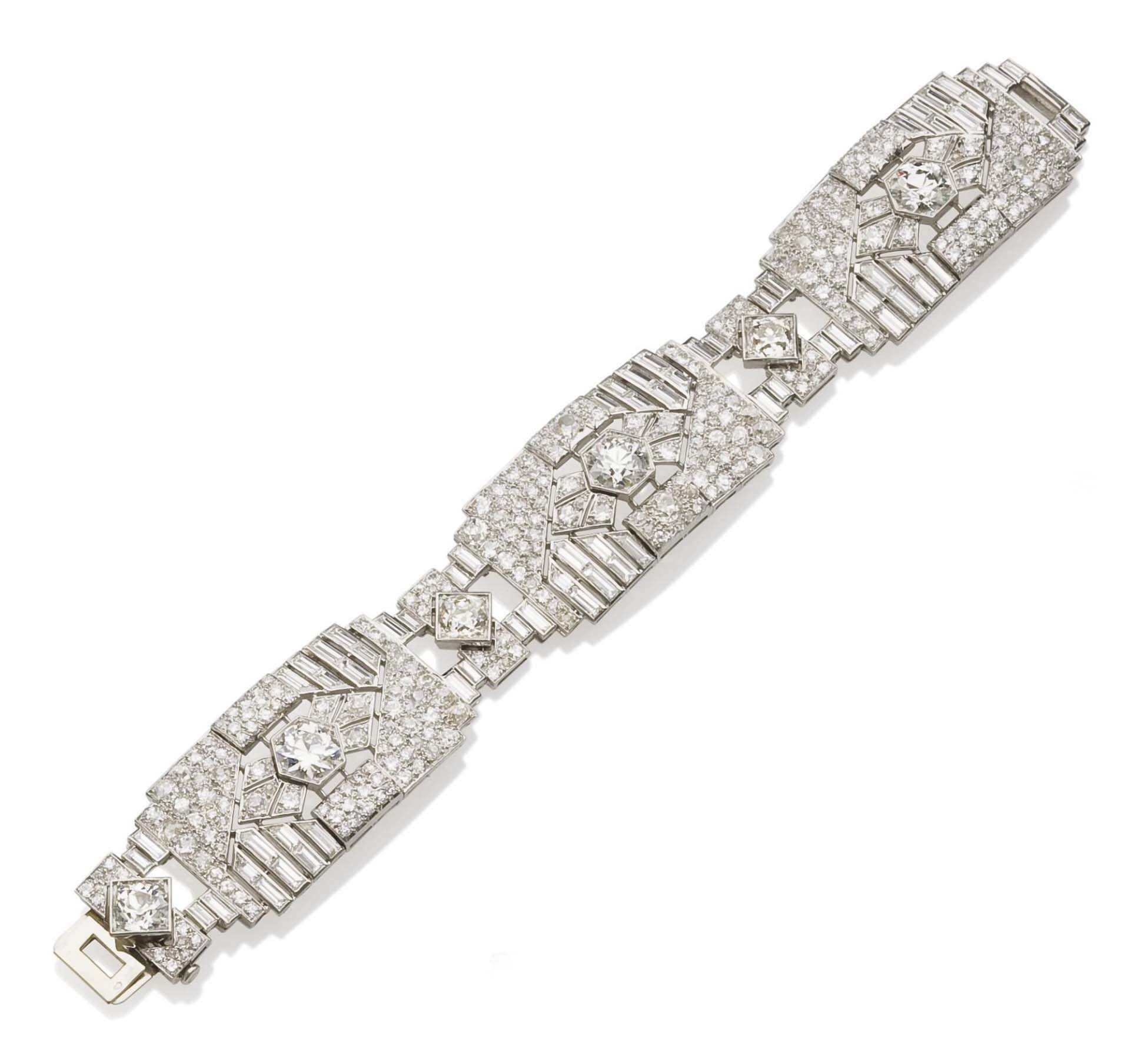 BRACELET ART DECO DIAMANTS