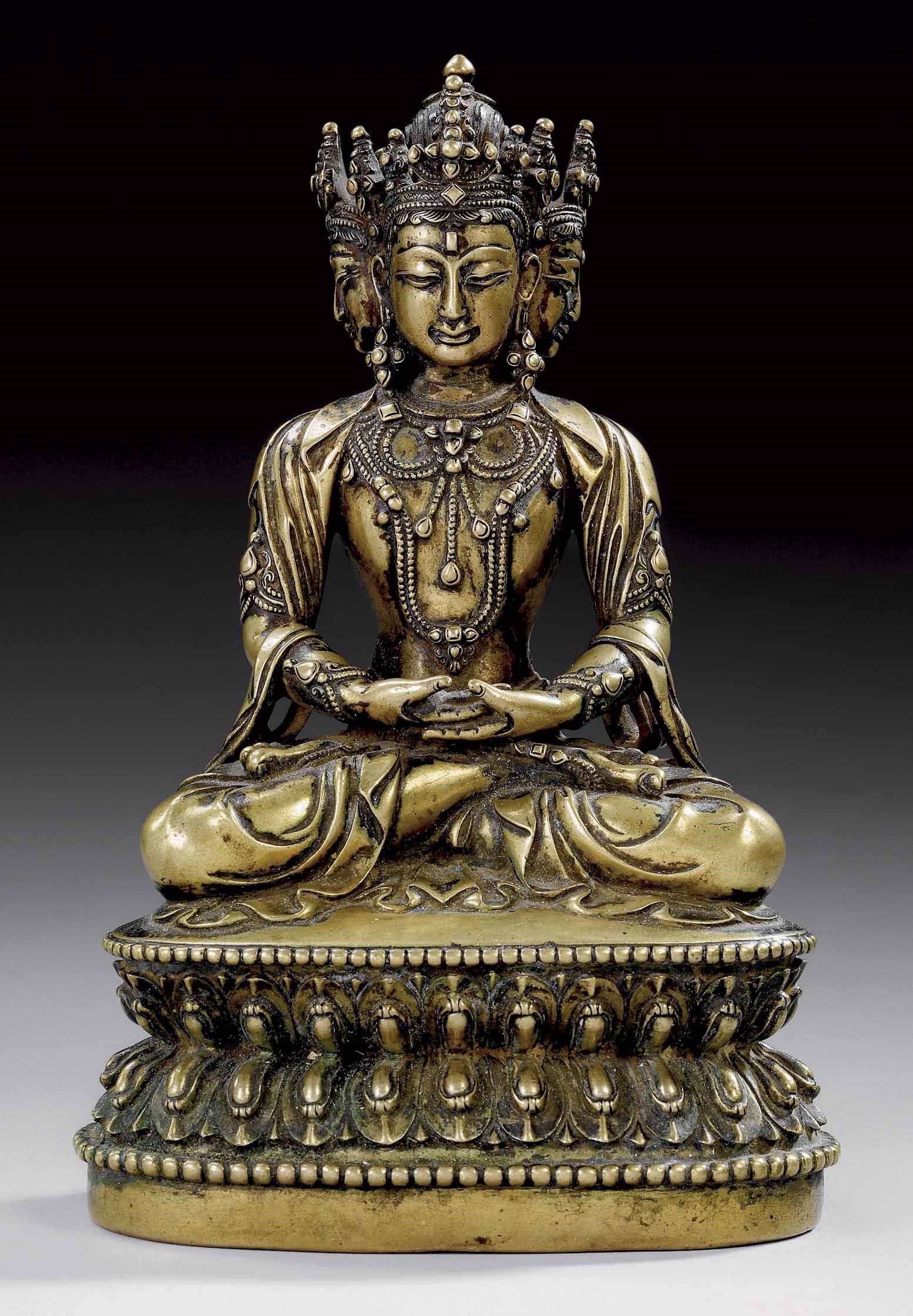 STATUETTE DE VAIROCANA EN BRONZE