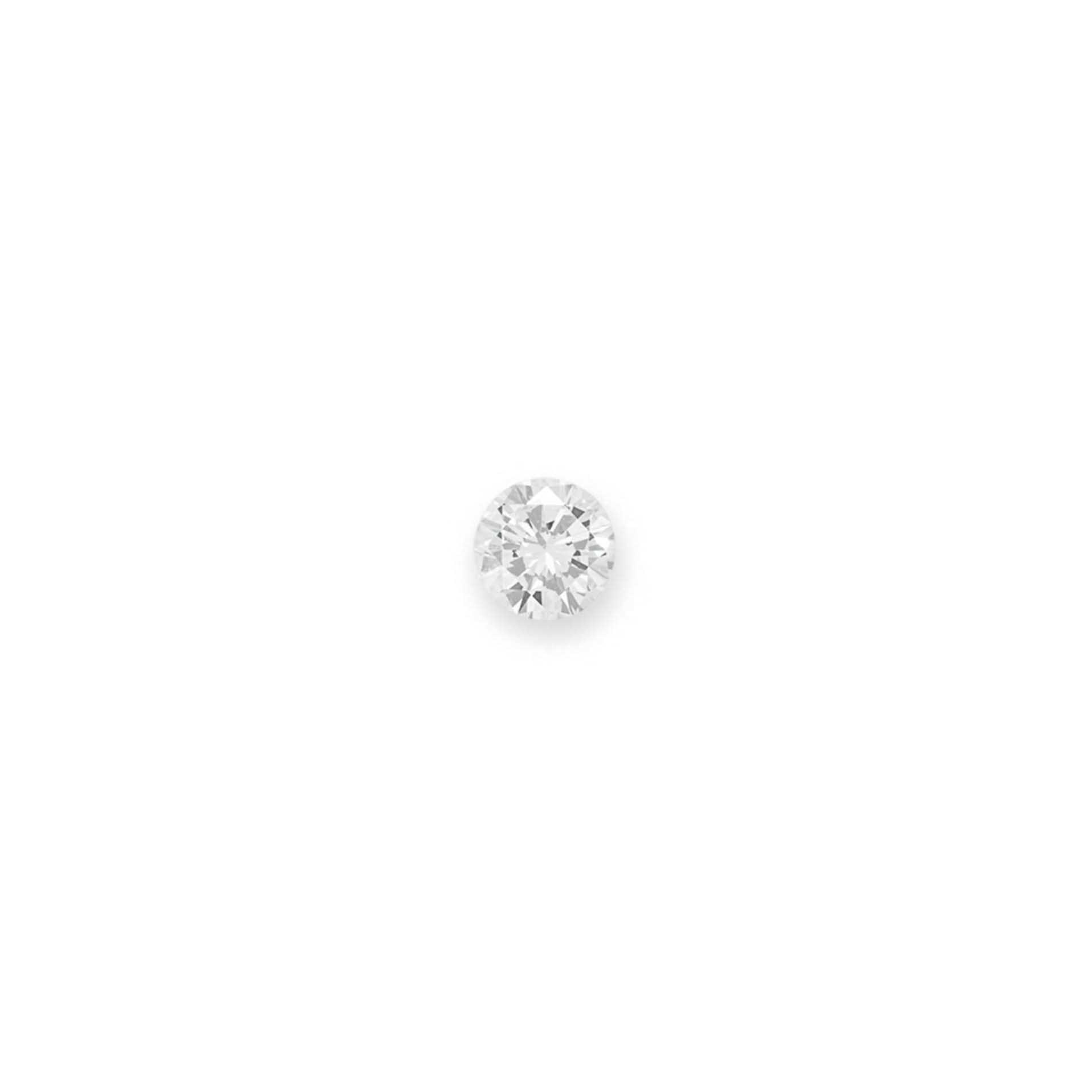 AN UNMOUNTED CIRCULAR-CUT DIAMOND