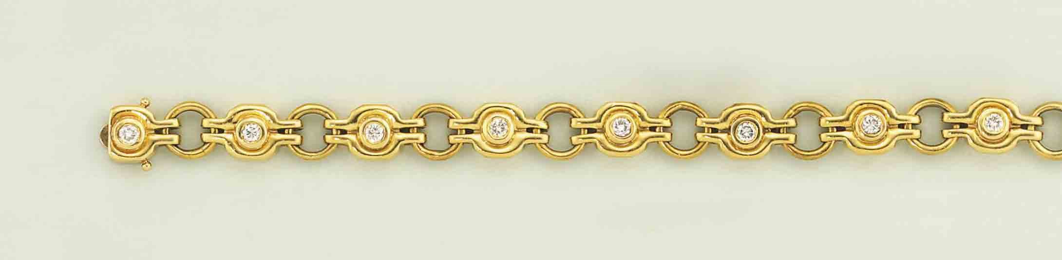 A diamond flexible bracelet