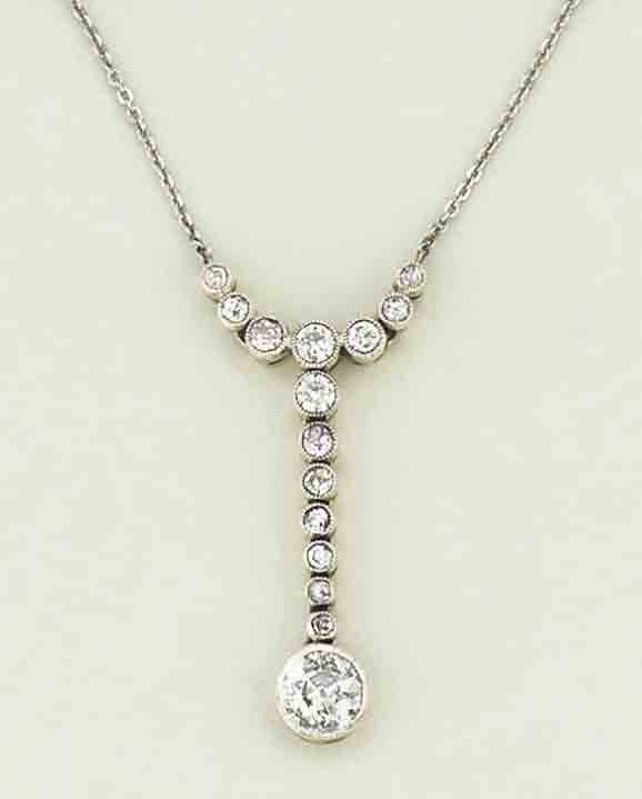 A diamond necklace