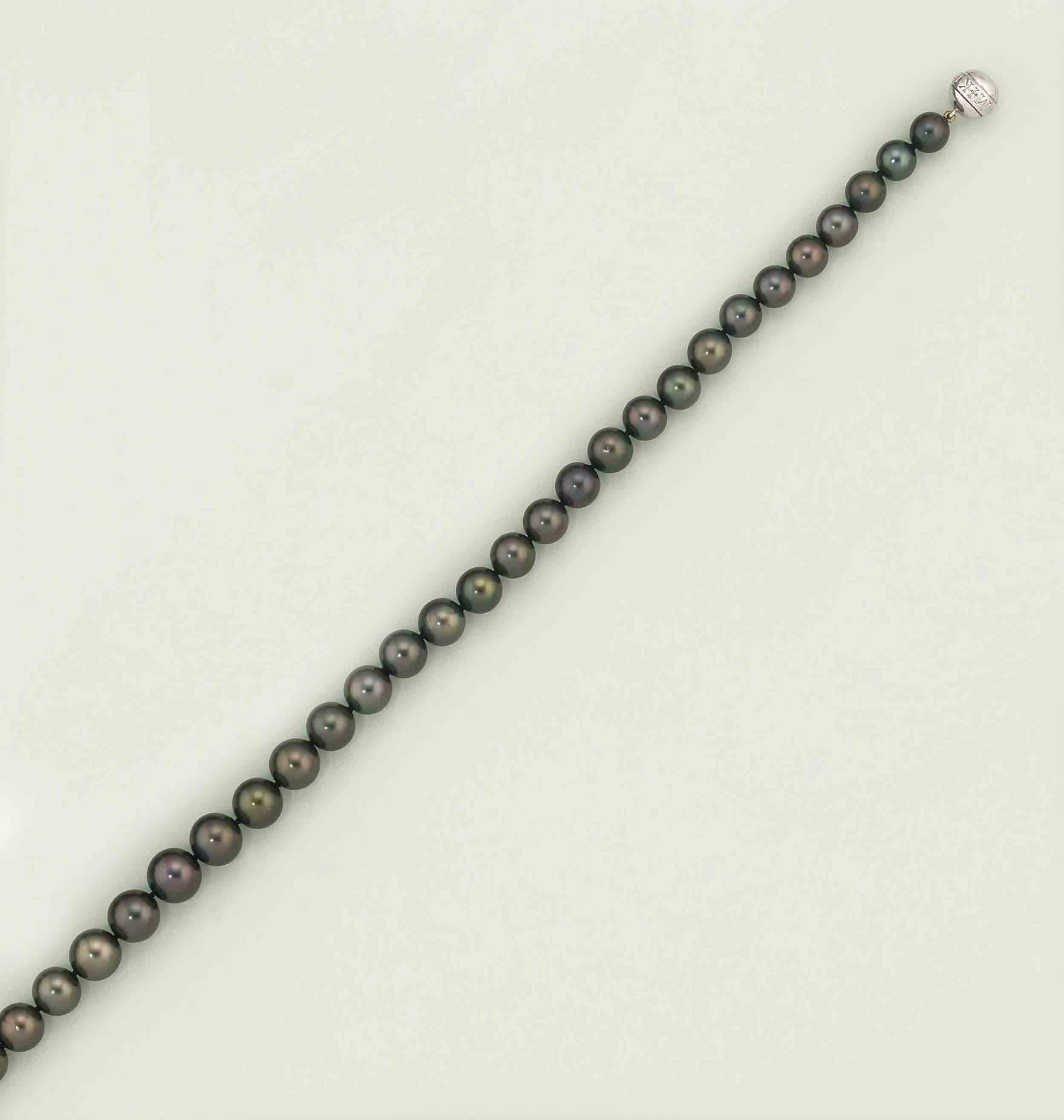 A cultured pearl necklace, by Mikimoto